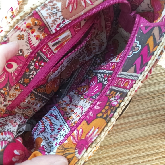 Hurry! Store Close Next Week!! Rare Cappelli Multi cloth colour Straw Bag - Picture 5 of 7